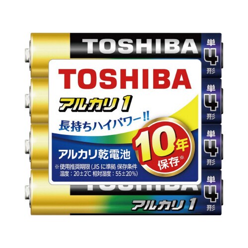 アルカリ1 シュリンクパック 単4形(4本入)