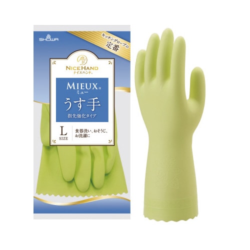 ナイスハンドミュー 薄手 L グリーン 10双
