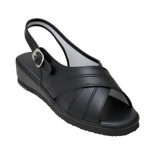 ゆったりクロスサンダル ブラック Mサイズ