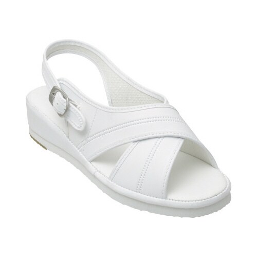 ゆったりクロスサンダル ホワイト Mサイズ