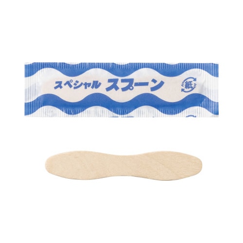 紙袋入ウッドアイススプーン(S)300本×60