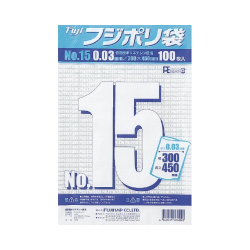 フジポリ袋03No.15紐付100枚入×30