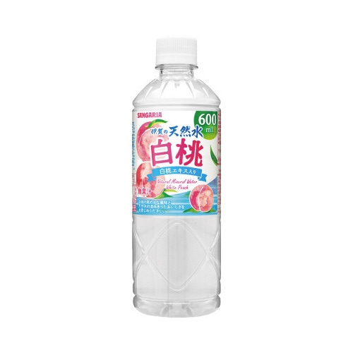 伊賀の天然水白桃 600ml 24本