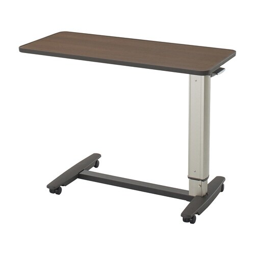 ベッドサイドテーブル 4輪ロック ダーク