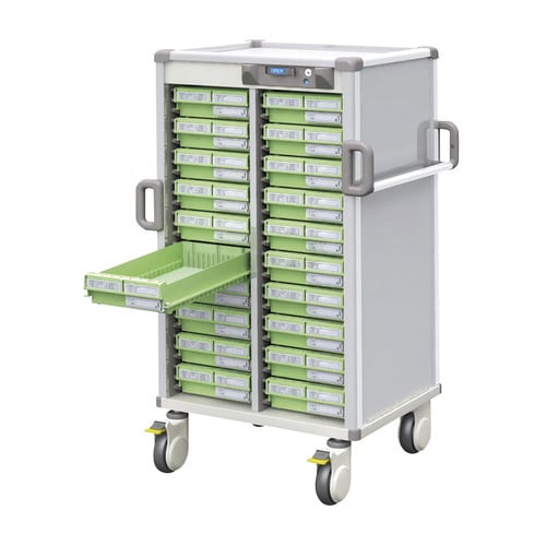 Nカート与薬 ロング2列10段 MCR377HT