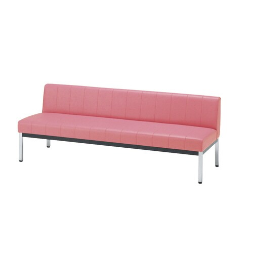 背付きカラーベンチMC−1318NE38CP桃