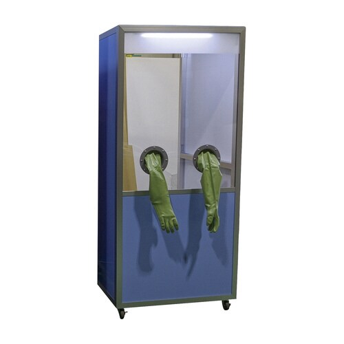 PCR検査用ボックス(屋外用) ライトブルー小