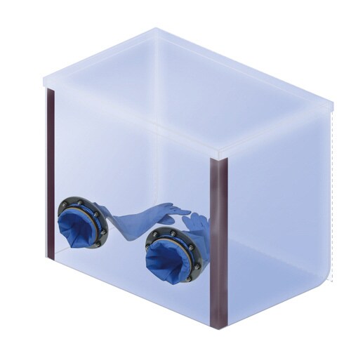 サリバミュコサ手袋付きモデル PCR検査用ボックス