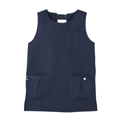 ショート丈多機能予防衣 M ネイビー