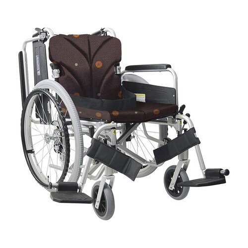 車いす(アルミ製) ドットブラウン