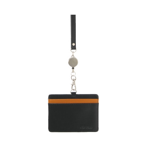 ベルポストリール付きIDカードホルダー Bオレンジ