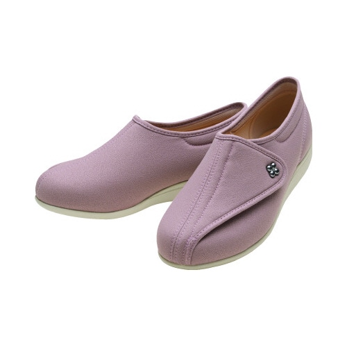 快歩主義L0115E ピンクストレッチ 22.5