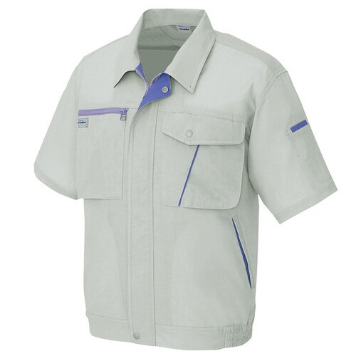 半袖ブルゾン アースグレー 6L