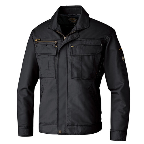 長袖ブルゾン(薄地) ブラック 5L