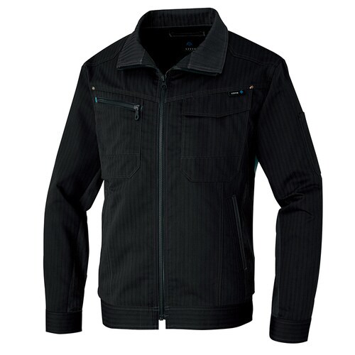 長袖サマーブルゾン カーキブラック 5L