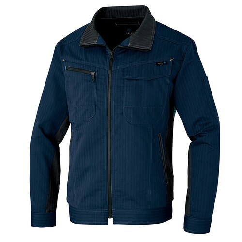 長袖サマーブルゾン ネイビー 3L