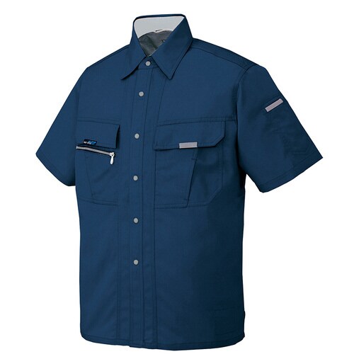 半袖シャツ ネイビー L