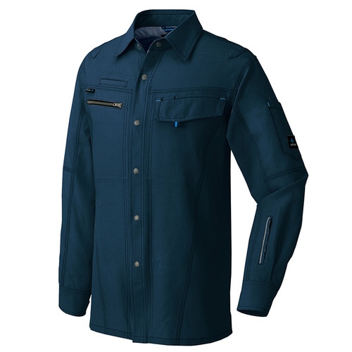 長袖シャツ ディープネイビー 3L