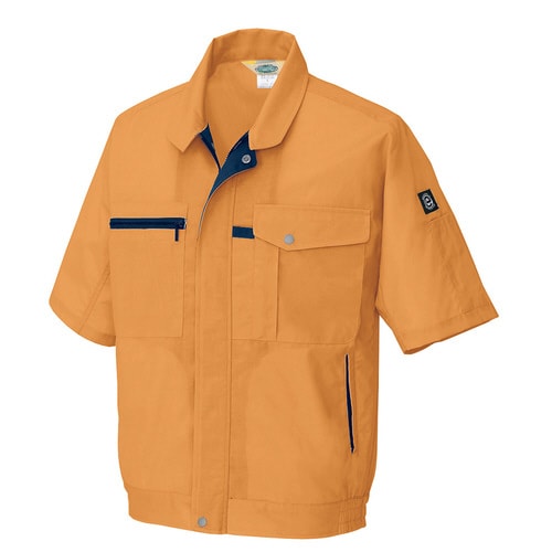 半袖ブルゾン オレンジ M