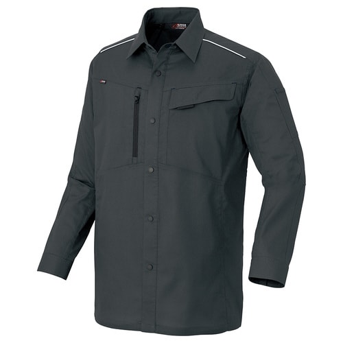 長袖シャツ チャコール LL
