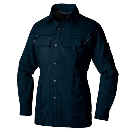 長袖シャツ ディープネイビー 3L