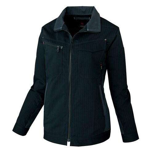 レディース長袖サマーブルゾン カーキブラック 5L