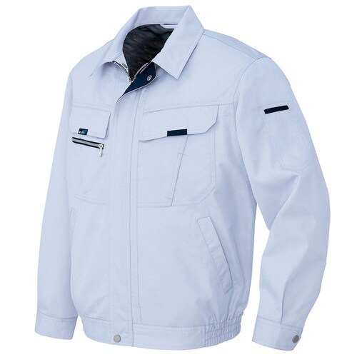 長袖サマーブルゾン サックス 4L