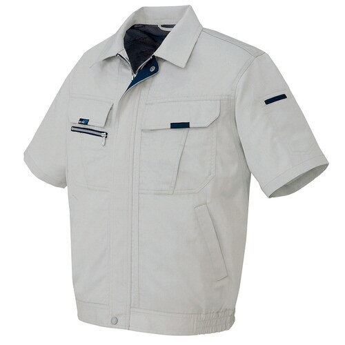 半袖ブルゾン グレー 4L