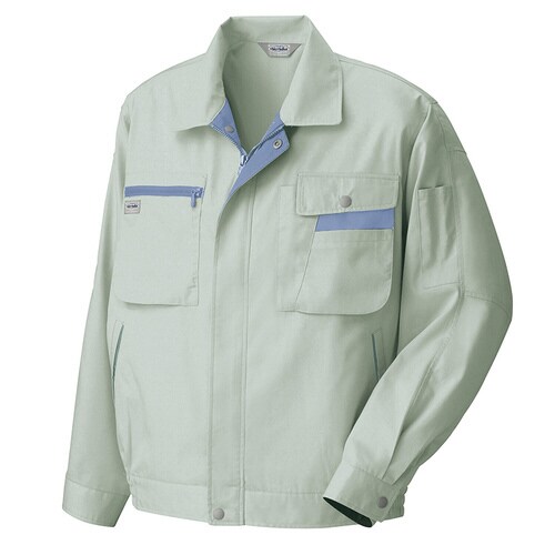 長袖サマーブルゾン Eグレー×Mバイオレット SS