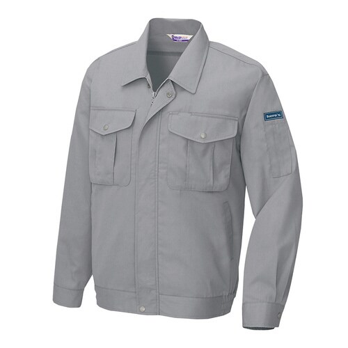 長袖サマーブルゾン グレー L