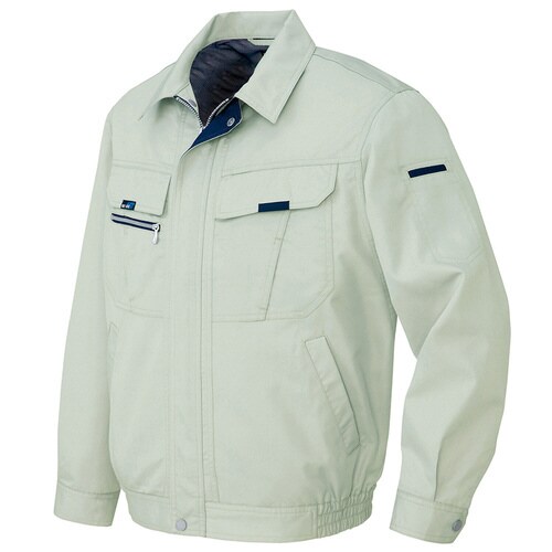 長袖サマーブルゾン アースグリーン 5L