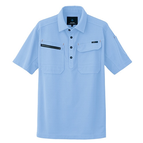 半袖ポロシャツ サックス M