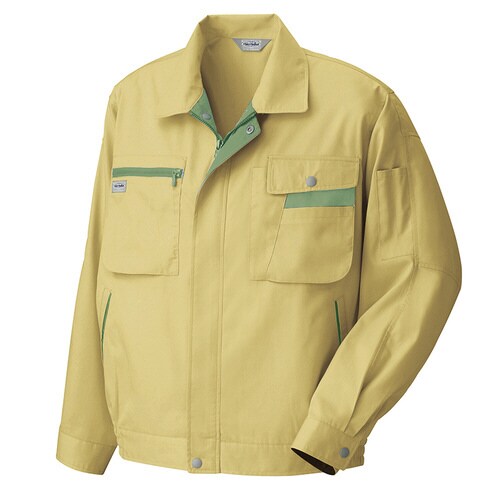 長袖サマーブルゾン マスタード×オリーブ B4L