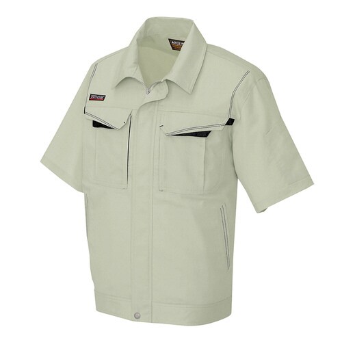 半袖ブルゾン アースグリーン×ブラック SS