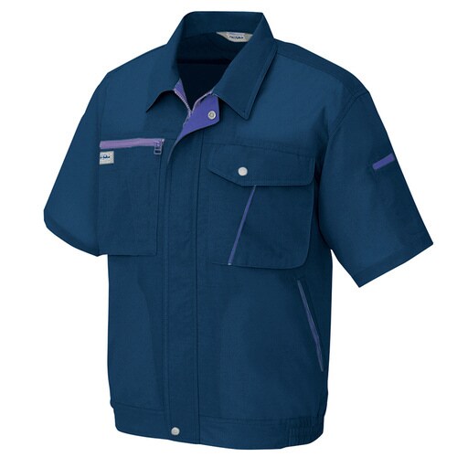 半袖ブルゾン ネイビー 3L