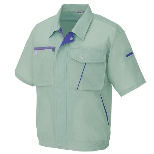 半袖ブルゾン グリーン 4L