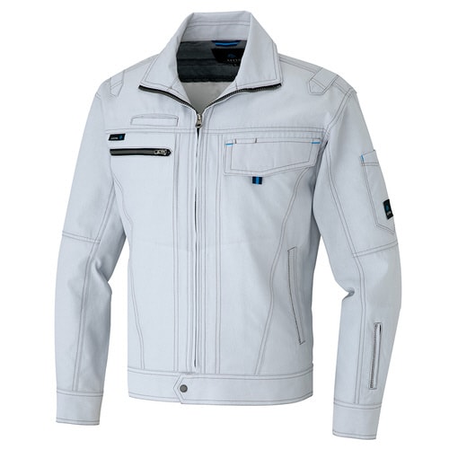 長袖サマーブルゾン ライトグレー LL