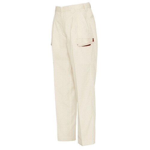 カーゴパンツ ベージュ×ワインレッド 105