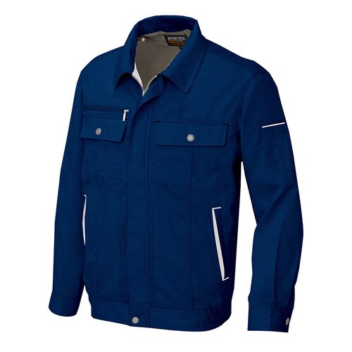 長袖サマーブルゾン Dネイビー×ベージュ SS