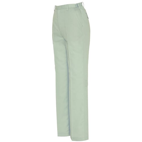 レディースシャーリングパンツ アースグリーン LL