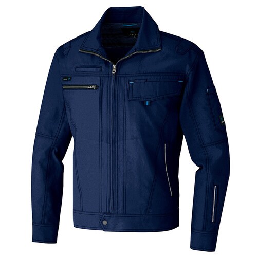 長袖サマーブルゾン ディープネイビー 6L