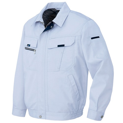 長袖サマーブルゾン サックス L