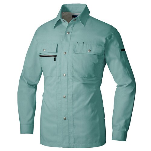 長袖シャツ グリーン 4L