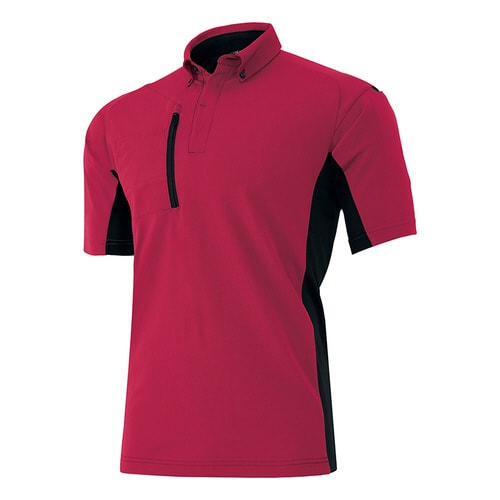 半袖ポロシャツ レッド 4L