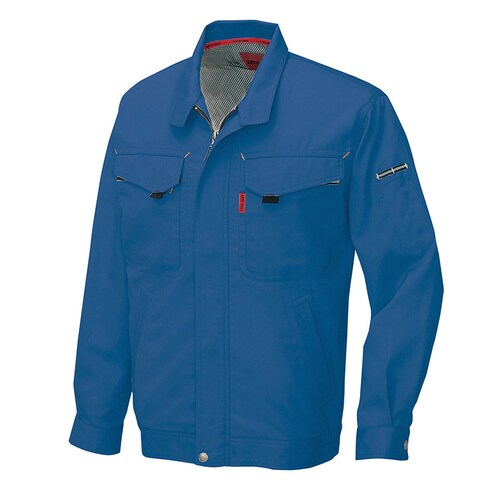 長袖サマーブルゾン ブルー 5L