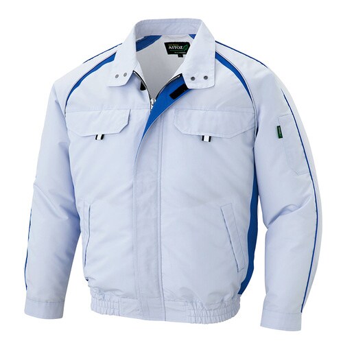 空調服 長袖ブルゾン シルバーグレー 4L
