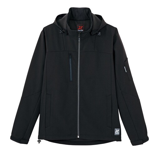 裏フリース防風ジャケット ブラック 4L