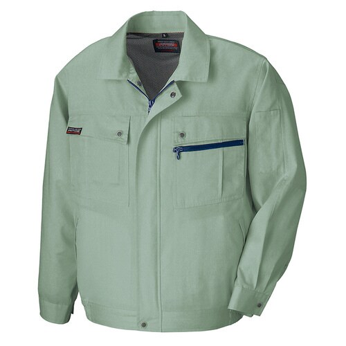 長袖サマーブルゾン(無地) アースグリーン M