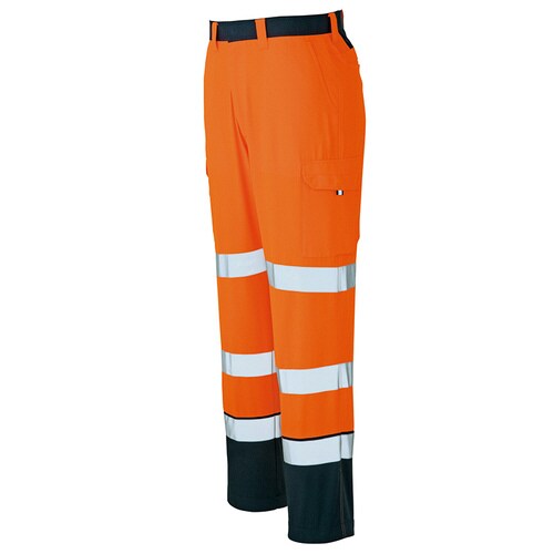 カーゴパンツ ハイパーオレンジ×ネイビー 3L