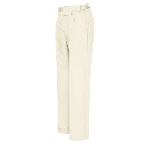 レディースシャーリングパンツ アイボリー LL